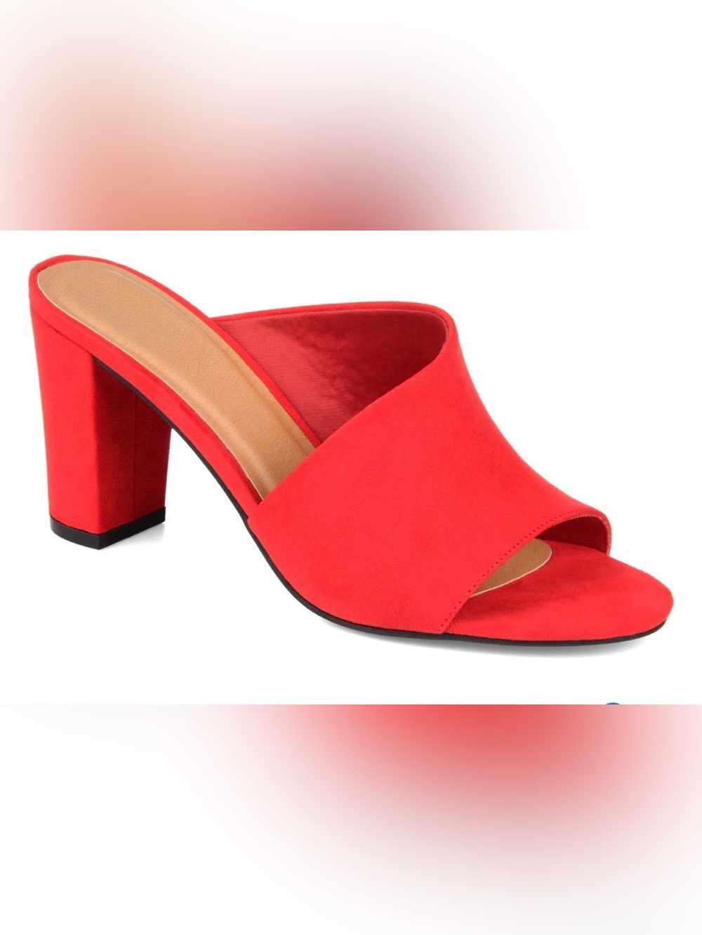 Journee Collection Allea block heel style, featuring a slip-on design